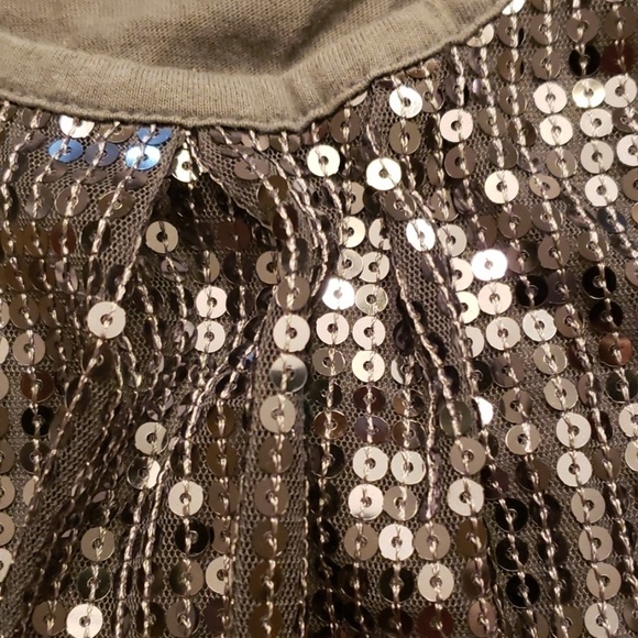 OSHKOSH Girl sz 5 Grey with Silver Sequins Top EUC - Picture 6 of 8